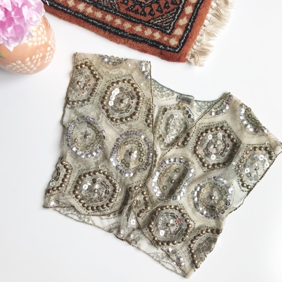 Anthropologie Other - Anthropologie Moyna sequin vest